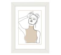 Cadre photo en bois "Copenhague", blanc, 40 x 50 cm