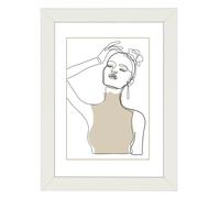 Cadre photo en bois "Copenhague", blanc, 40 x 50 cm