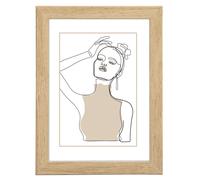 Cadre photo en bois "Copenhague", chêne, 15 x 20 cm