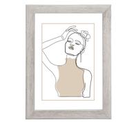 Cadre photo en bois "Copenhague", taupe, 50 x 70 cm