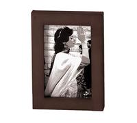 Cadre photo en bois couleur wengé avec possibilité de l’accrocher au mur - Taille photo 13x18 cm