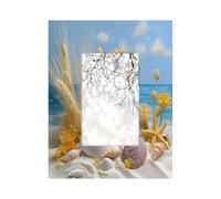 Cadre photo en bois de 10,2 x 15,2 cm, support de table et montage mural, cadre photo en bois, scène d'été, coquillages, étoile de mer, floral