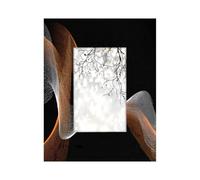 Cadre photo en bois de 10,2 x 15,2 cm, support de table et montage mural, cadres photo en bois abstrait, lignes en spirale lumineuses sur fond noir