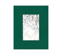 Cadre photo en bois de 10,2 x 15,2 cm, support de table et montage mural, vert chasseur, couleur unie