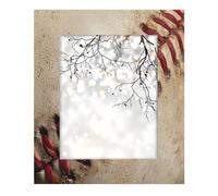 Cadre photo en bois de 20,3 x 25,4 cm, support de table et montage mural, cadre photo en bois gros plan, vieux baseball vintage