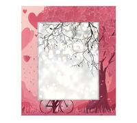 Cadre photo en bois de 20,3 x 25,4 cm, support de table et montage mural, cadres photo en bois pour la Saint-Valentin, arbre d'amour, amoureux romantiques