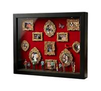 Cadre photo en bois - Figurines amusantes avec éclairage - Pour présentoir