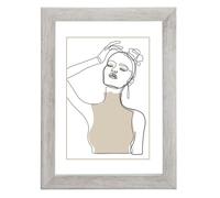 Cadre photo en bois - HAMA - Copenhague - Taupe - 60 x 80 cm - Style Scandinave Moderne
