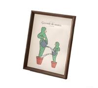 Cadre photo en bois massif pour mur ou table, compatible avec les œuvres d'art ou les impressions de 21 x 29 x 7 cm (couleur bois rétro)