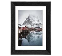 Cadre photo en bois "Oslo", noir, 40 x 50 cm
