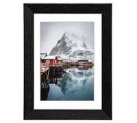 Cadre photo en bois "Oslo", noir, 40 x 50 cm