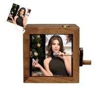 Cadre photo en bois personnalisé Flipbook, boîte d'animation personnalisée avec éclairage LED, cadeau spécial de Noël, d'anniversaire ou de Nouvel An pour sœurs, amis et parents
