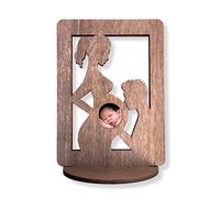 Cadre photo en bois pour futures mamans, pour échographie de la grossesse, pour maman enceinte, amour (Lisa)
