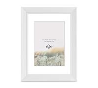 Cadre photo en bois "Rise", blanc, 13 x 18 cm
