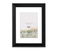 Cadre photo en bois "Rise", noir, 10 x 15 cm