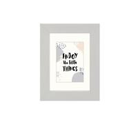 Cadre photo en bois Skara, gris clair, 30 x 40 cm