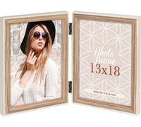 Cadre photo en bois ZEP Kriss Cadre double 2 photos 10x15 cm Naturel