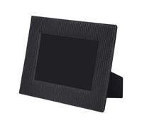 Cadre photo en cuir de 20,3 x 15,2 cm - Décoration d'intérieur rustique - Support mural horizontal et vertical - Affichage de table