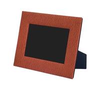 Cadre photo en cuir rustique pour décoration murale ou sur table - Cadre horizontal et vertical vertical - 20,3 x 15,2 cm