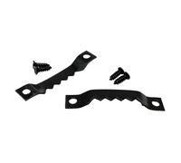 Cadre Photo en dents de scie doré, argent et noir, cintre suspendu for Photo, peinture à l'huile, miroir, crochets en dents de scie avec vis 7x40mm, 25 pièces pour Photos(Black)