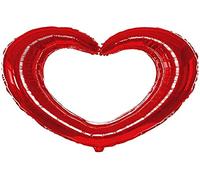 Cadre photo en forme de cœur rouge