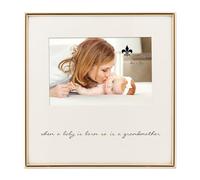 Cadre photo en métal doré 15,2 x 10,2 cm - When a Baby is Born So is a Grandma