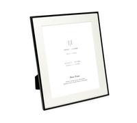 Cadre photo en métal noir Isaac Jacobs 10x12 (8x10 avec passe-partout) Cadre photo classique en métal conçu pour une exposition sur table ou susp