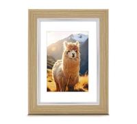 Cadre photo en plastique ""Lima"" chêne 15 x 20 cm