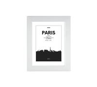 Cadre photo en plastique Paris, blanc, 10 x 15 cm