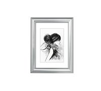 Cadre photo en plastique Sofia, argent, 13 x 18 cm