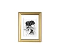 Cadre photo en plastique Sofia, doré, 13 x 18 cm