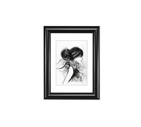 Cadre photo en plastique Sofia, noir, 13 x 18 cm