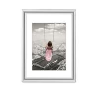 Cadre photo en plastique Swing - Argent - 50 x 70 cm - Décoration murale - Contemporain - Design