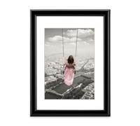 Cadre photo en plastique "Swing", noir, 13 x 18 cm