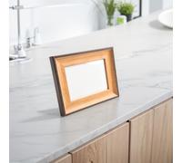 Cadre photo en résine avec façade en acrylique et panneau arrière en MDF - 12,7 cm, 17,8 cm, 20,3 ou 25,4 cm pour décoration de table, décoration d'intérieur, anniversaire de mariage ou (coussin non