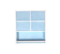 Cadre photo en résine - Cadre photo en silicone - Pour produits époxy - Rectangle - Ornements de bureau - Verre/argile - Chocolat époxy