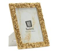 Cadre photo en résine dorée 19,8x2x25 cm (mesure intérieure 15 x 20 cm cm)