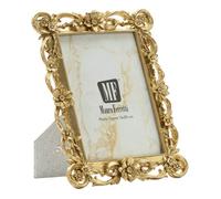 Cadre photo en résine dorée 21,8x1,8x27,4 cm (mesure intérieure 15 x 20 cm cm)