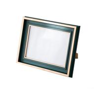 Cadre photo en résine pour affichage de table, tailles de 12,7 cm, 15,2 cm, 20,3 cm, 25,4 cm, avec façade en acrylique et panneau arrière en MDF, cadre de décoration d'intérieur pour salon ou (17,8 cm