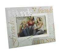 Cadre photo en verre miroir avec inscription Friends