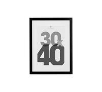 Atmosphera – Cadre photo Eva – 30 x 40 cm – bois et verre – Noir