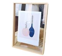 Cadre Photo Flottant Double Face en Acrylique Transparent pour SpéCimens De Plantes, Cadre Photo à Faire Soi-MêMe pour La DéCoration IntéRieure(A4)