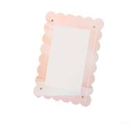 Cadre photo flottant en acrylique fluo de 17,8 cm, design transparent pour affichage horizontal ou vertical sur tables, bureaux ou étagères (coloré)