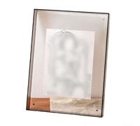 Cadre photo flottant pour montage mural avec vis magnétique en acrylique pour un affichage et un remplacement faciles des photos (thé 17,7 x 22,8 cm)