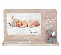 Cadre photo - Format photo 10x15cm - Bébé - Naissance - Bois - Décoration