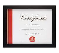 Cadre photo Frametory 8,5 x 11 avec crochets arri re pour affichage mural, chevalet pour table pour certificats, documents, r compenses, remercie