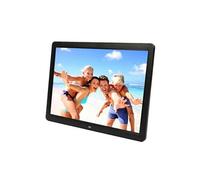 Cadre Photo Full HD 15 Pouces Tft LED Lecteur Media 16 :9 Calendrier Réveil Noir + SD 16Go YONIS