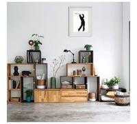 Cadre Photo Golf Finish 30x40cm avec Passe Partout Tableau Bois Verre (BLANC) BLANC G