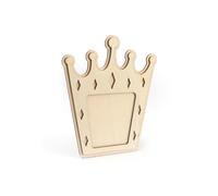 Cadre photo - GRAINE CREATIVE - Couronne en bois - 23 x 18 cm - Décoration enfant - Beige