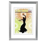 Cadre photo - Hama - Madrid - Plastique - Argent - 15 x 20 cm - Rectangulaire